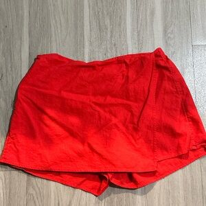 Women's Red Skorts